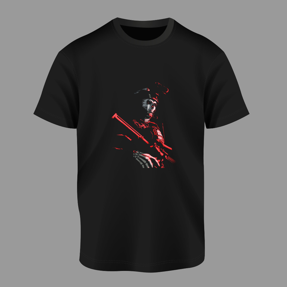 FX - DTF Printed T Shirt Ghost